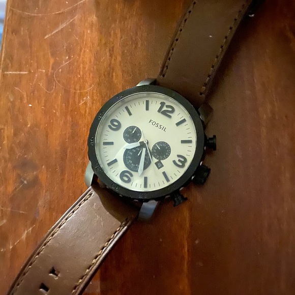 Fossil Nate Watch (white)